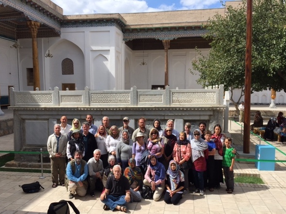 At the tomb of Bahouddin Naqshband